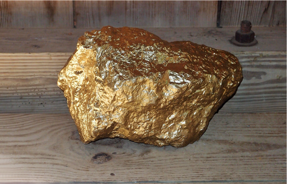 photo of gold found at Reed Gold Mine